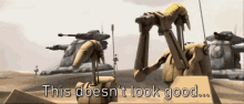 Star Wars droid saying "This doesn't look good..."