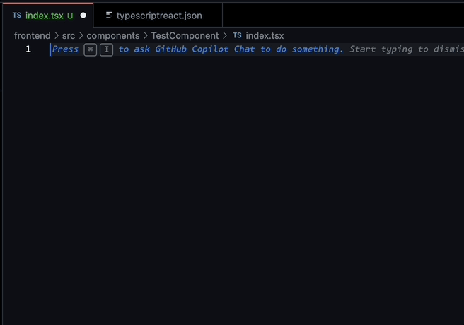 Screen recording of utilizing the new "__fc" User Snippet in VSCode